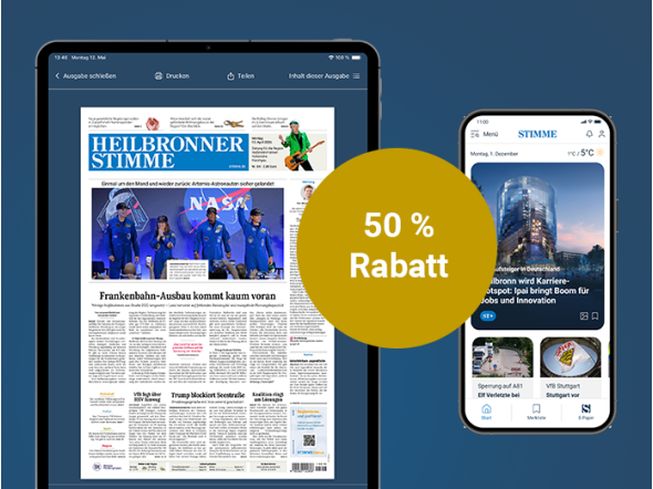 Digital-Paket: 12 Monate mit 50 % Rabatt
